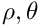 $\rho,\theta$