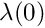 $\lambda(0)$