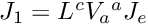 $J_1 = L {^c}V_a {^a}J_e$