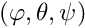 $(\varphi,\theta,\psi)$