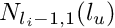 $ N_{l_i-1,1}(l_u) $