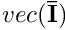 $ vec(\mathbf{\bar I}) $