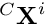 $ {}^C \textbf{X}^i $