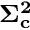 $\mathbf{\Sigma_c^2}$